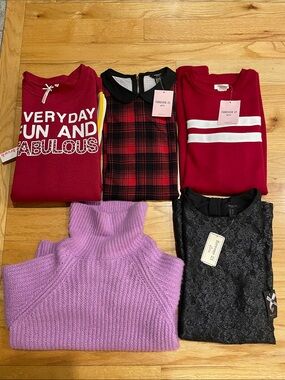 NWT Lot of 5 Forever 21 Dresses and Turtleneck